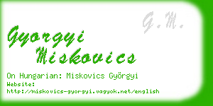 gyorgyi miskovics business card